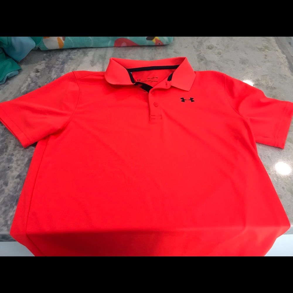 Boys ss under armour collared shirt. Xl.